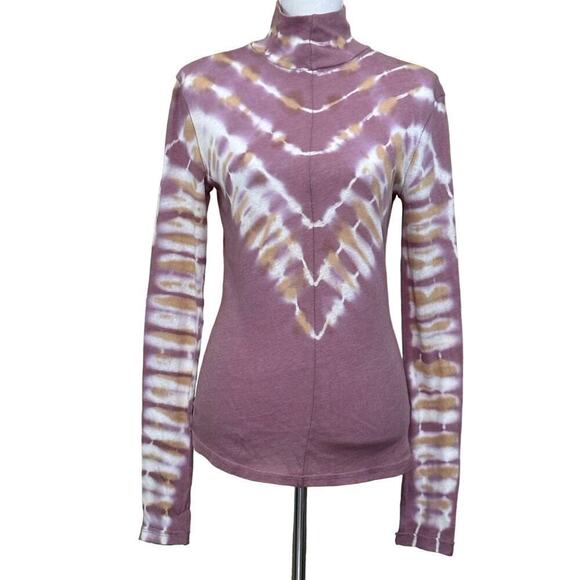 We the Free Psychedelic Mauve Tie Dye top, medium, bohemian, festival, hippie - Picture 1 of 5